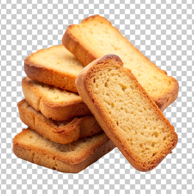 cake rusk on transparent background