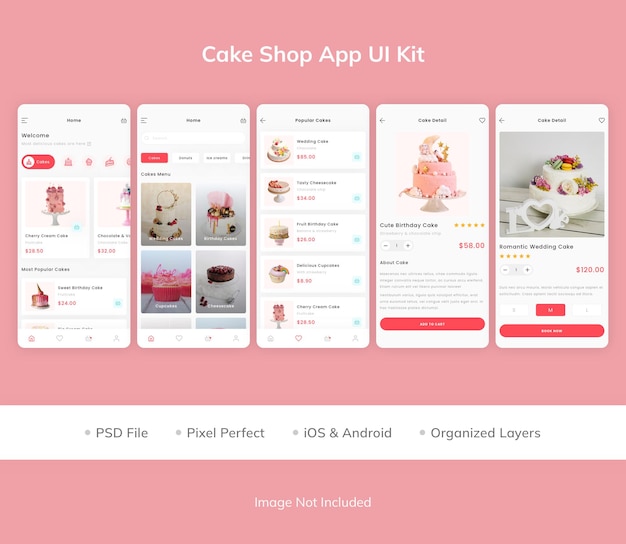 Cake Shop App UI Kit