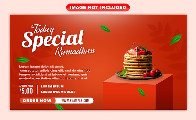 cake special ramadhan banner template