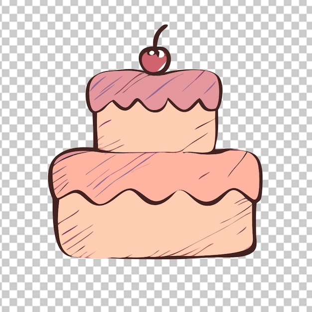 PSD cake transparent background