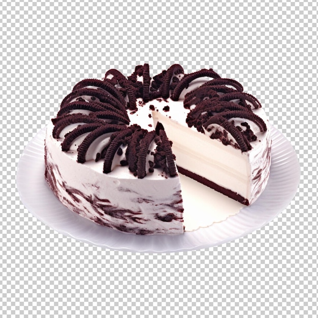 Cake with biscuit no background png