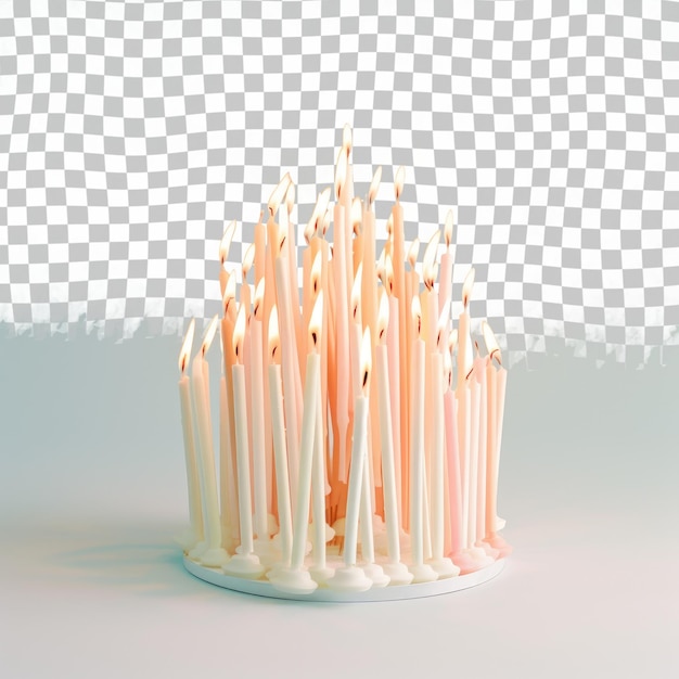 PSD a cake with candles that say  candles  on it