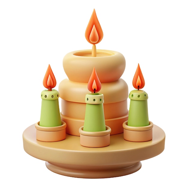 PSD a cake with candles that say quot monster quot on it