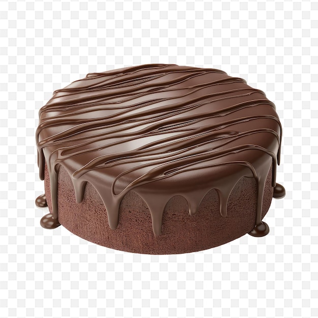 a cake with chocolate frosting and a chocolate frosting on the bottom