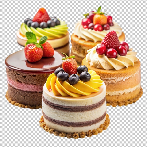 PSD cakes transparent background