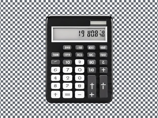 Calculator isolated on tansparent background