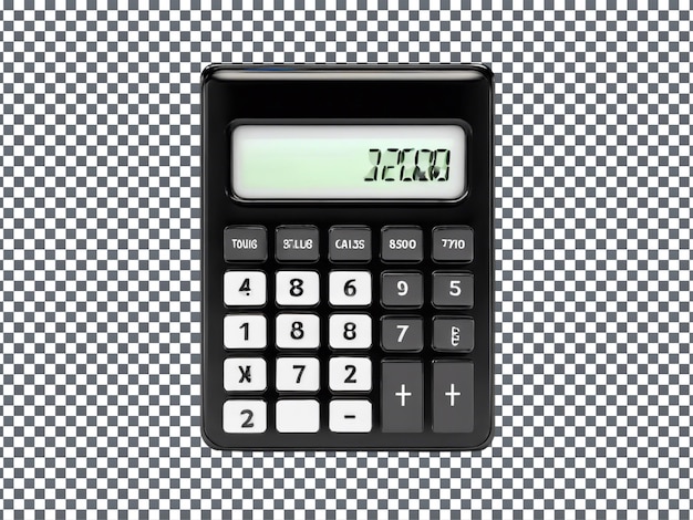 PSD calculator isolated on tansparent background