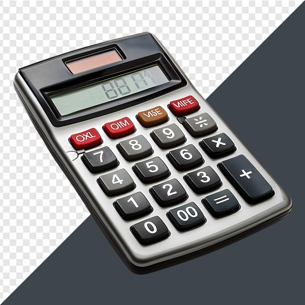 PSD calculator isolated on transparent background