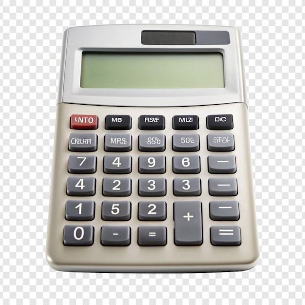 Calculator isolated on transparent background