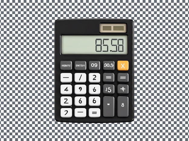 Calculator isolated on transparent background