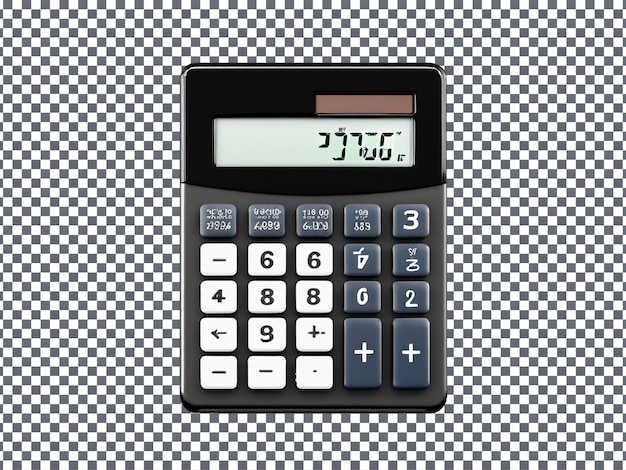 Calculator isolated on transparent background