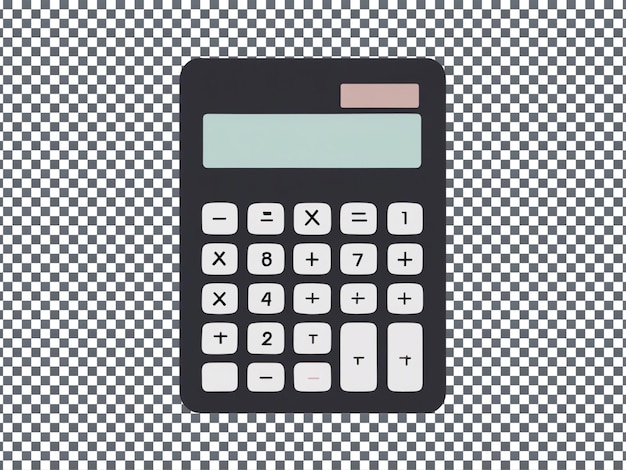 PSD calculator isolated on transparent background