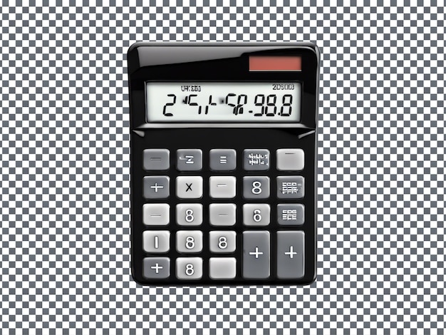 PSD calculator isolated on transparent background