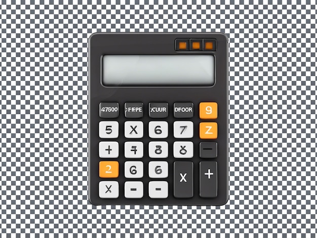 PSD calculator isolated on transparent background