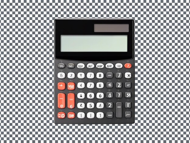 PSD calculator isolated on transparent background