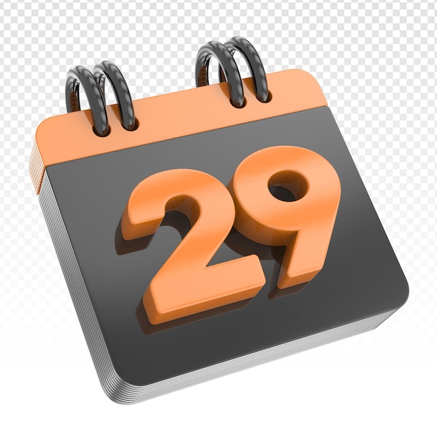 calendar 3d Of Day Render