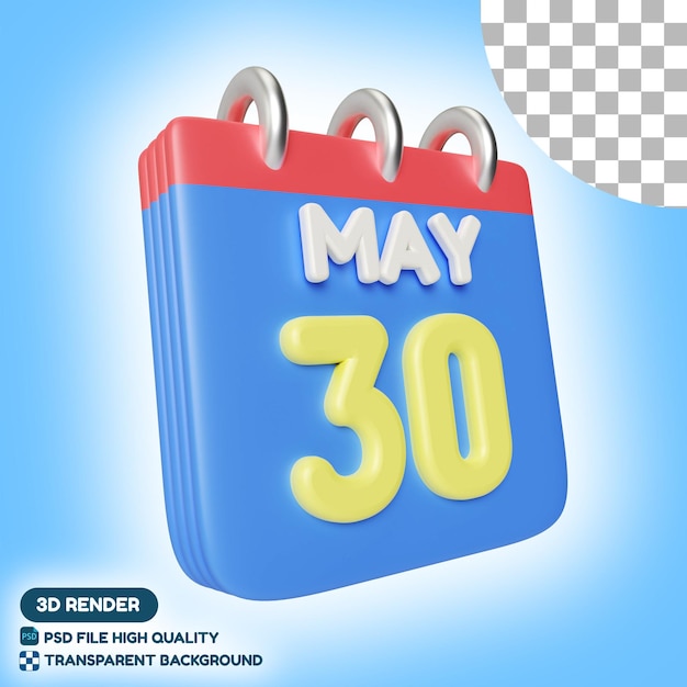 Calendar 3D Illustration Icon