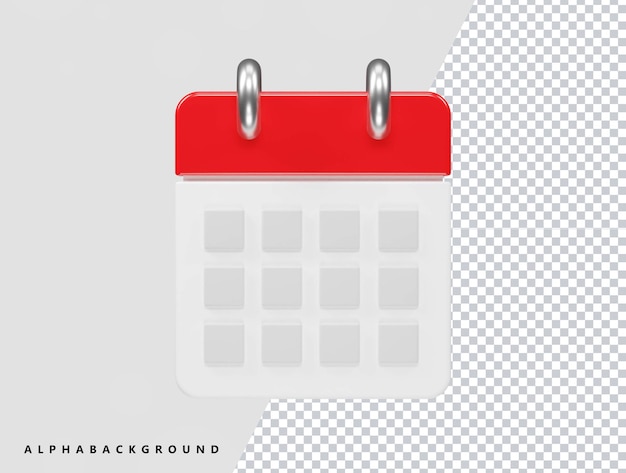 Calendar icon 3d