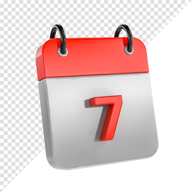 calendar icon isolated 3d render illustration