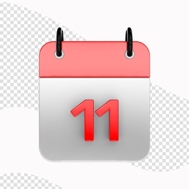 calendar icon isolated 3d render illustration