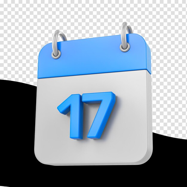 calendar icon isolated 3d render illustration