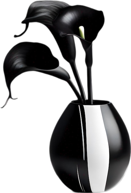 PSD calla lily in a minimalist ceramic vase