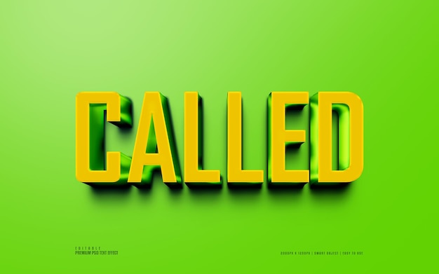 Called fully editable premium psd text effect