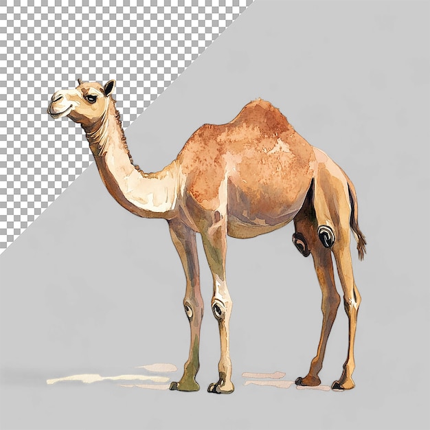 PSD camel animal on transparent background