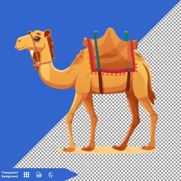 a camel with a blue background and a blue background with a picture of a camel on it