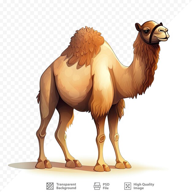 PSD a camel with a flat screen background with the words camels.