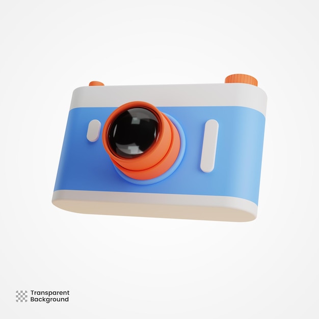 camera 3d cartoon illustration