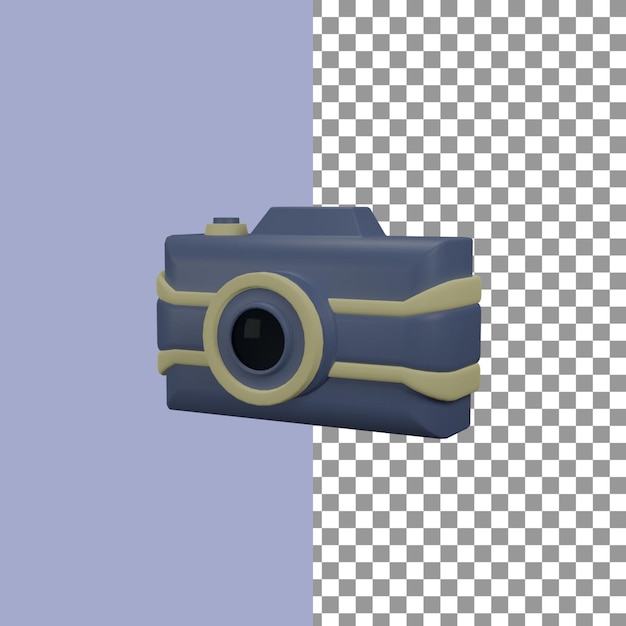 Camera in 3d render for graphic asset web presentation or other