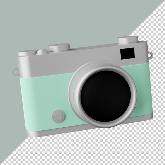 Camera isolated 3d render