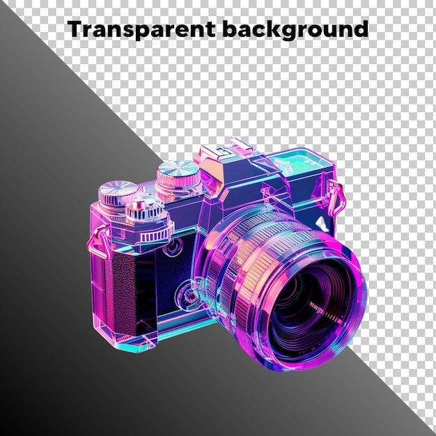 Camera isolated on transparent background