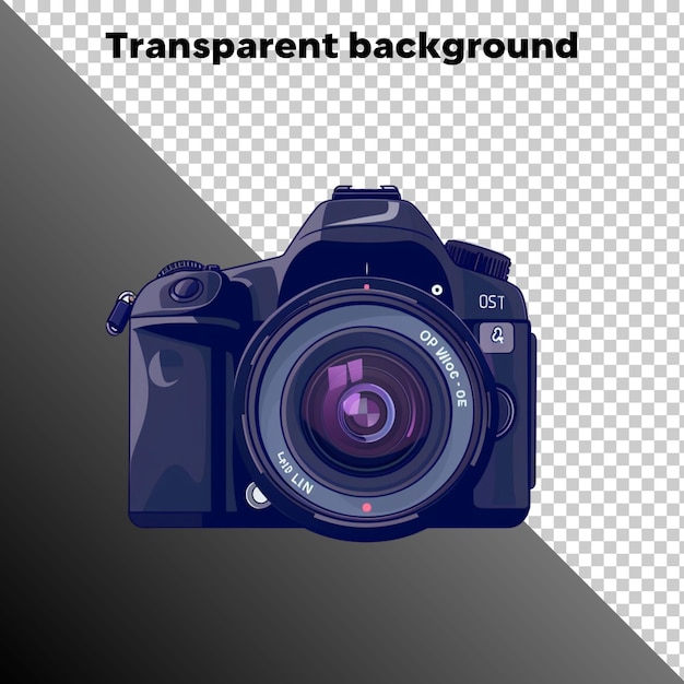 Camera isolated on transparent background