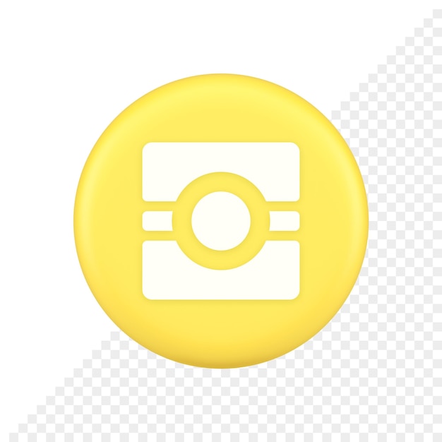 Camera photo video application button multimedia photograph service 3d application icon