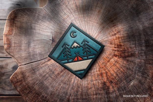 Camp merit badge mockup