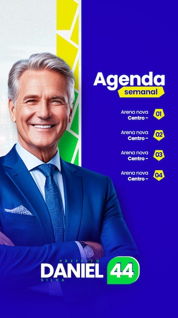 PSD campanha eleitoral election campaign flyer poltica prefeito vereador social media psd