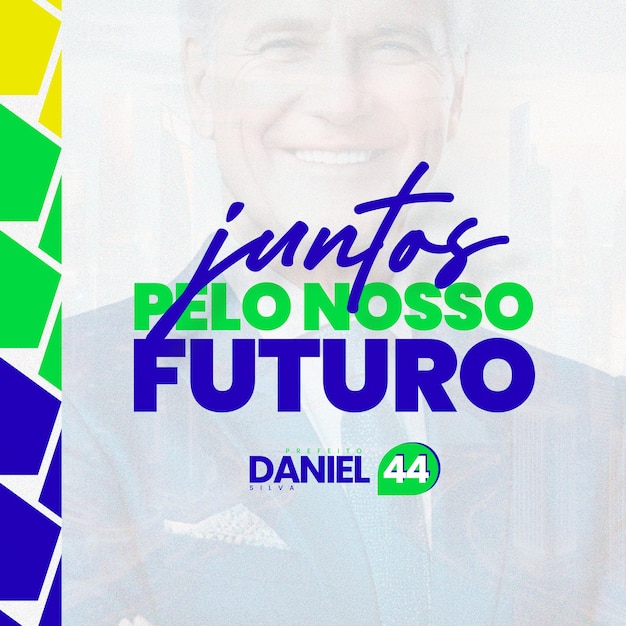 Campanha Eleitoral Election Campaign Outdoor Flyer Politica Prefeito Vereador Social media PSD