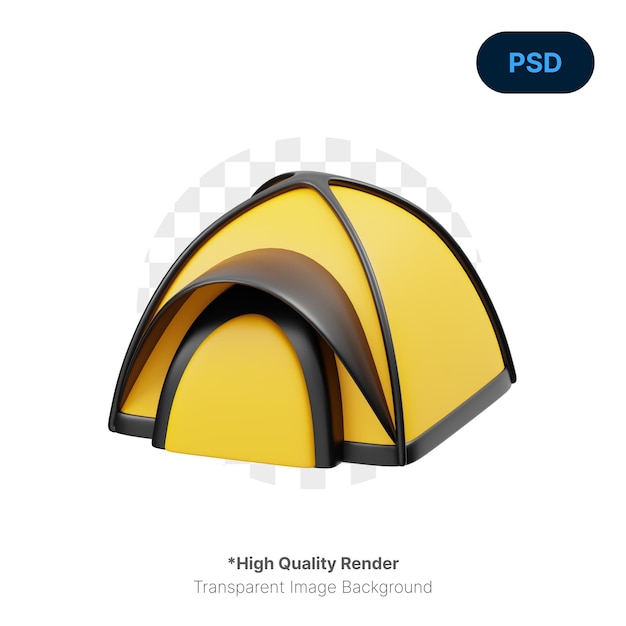 Camping Tent Camping 3D Icon Premium Psd