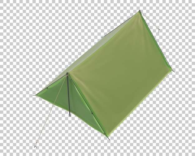 Camping tent on transparent background 3d rendering illustration