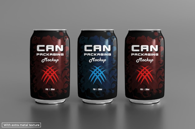 Can packaging mockup