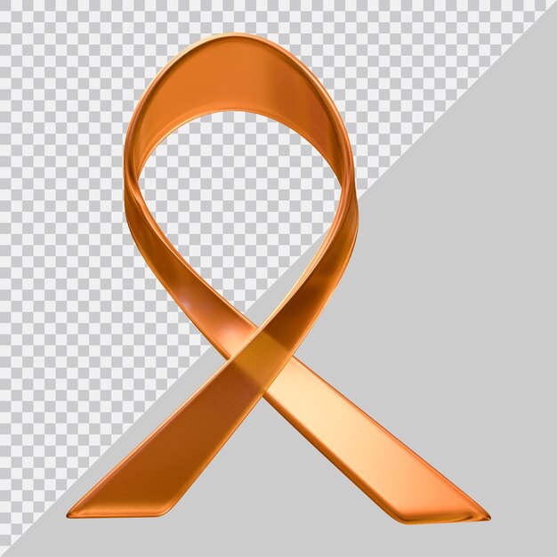 Cancer ribbon icon design with 3d modern style