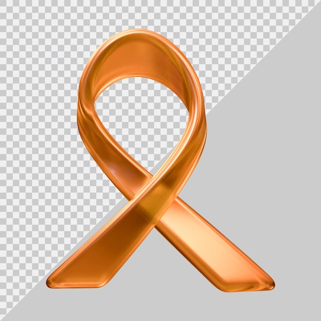 Cancer ribbon icon design with 3d modern style