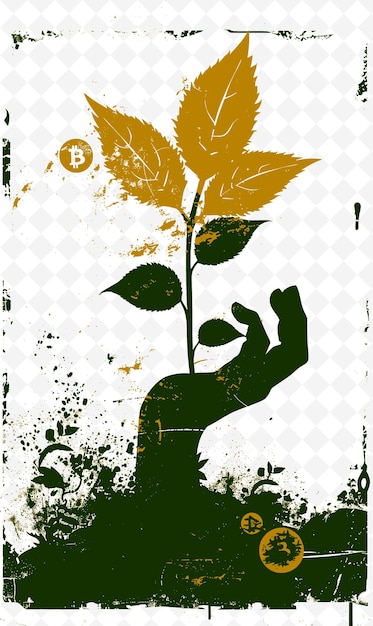 PSD candidate at an environmental event discussing bitcoins impa flat illustration idea designs