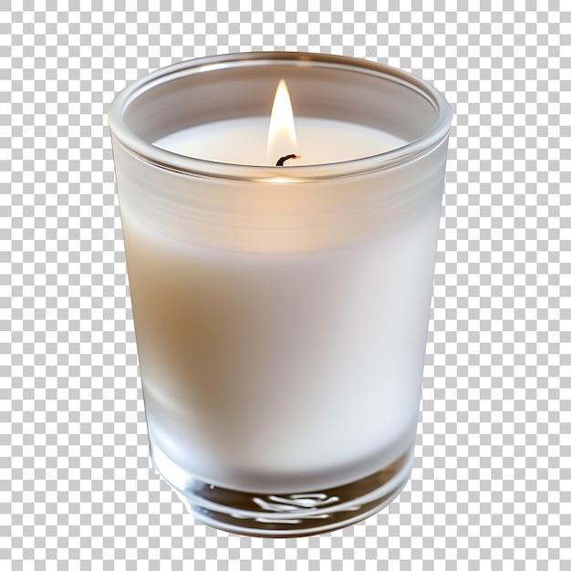 Candle in vase home interior PNG with Transparent Background