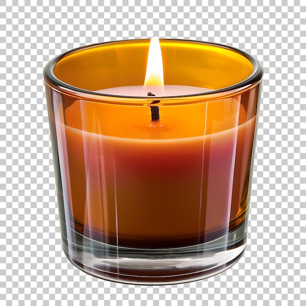 Candle in vase home interior PNG with Transparent Background