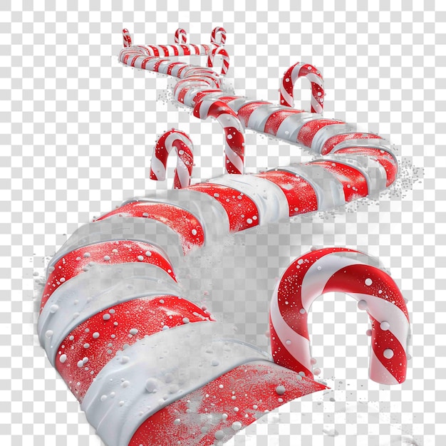 Candy Cane Lane christmas illustration background