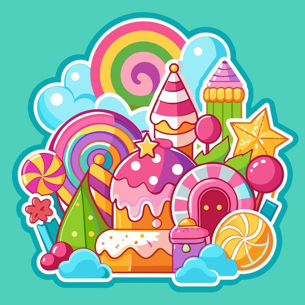 Candy Dreamland A Groovy Sticker Adventure