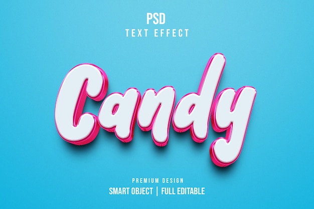 Candy Editable 3D Text Effect Template